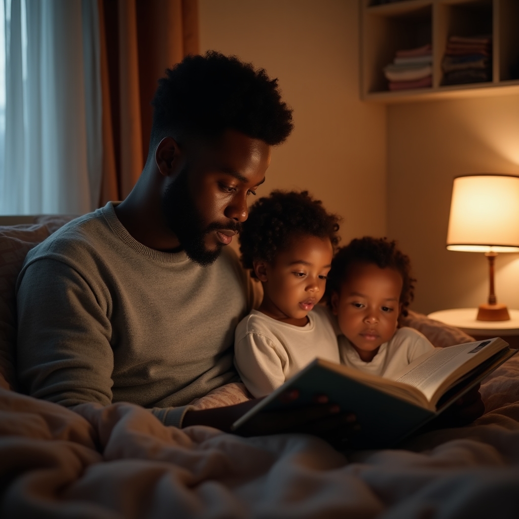Ruhige Abendroutine mit Kindern vor dem Schlafengehen